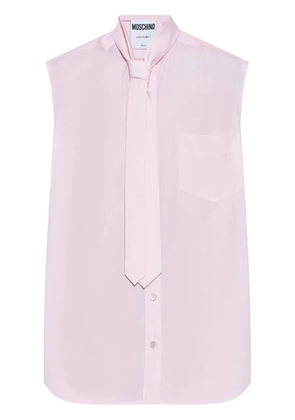 Moschino sleveless cotton shirt - Pink