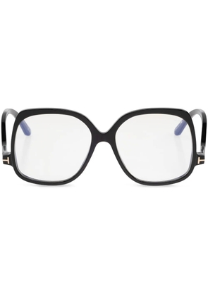 TOM FORD Eyewear oversize rectangle shape sunglasses - Black
