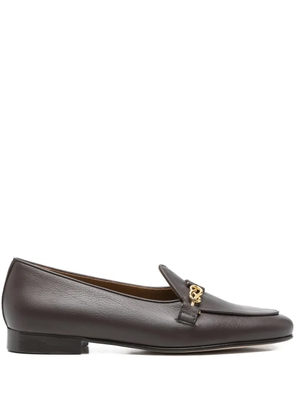 Edhen Milano chain-link leather loafers - Brown