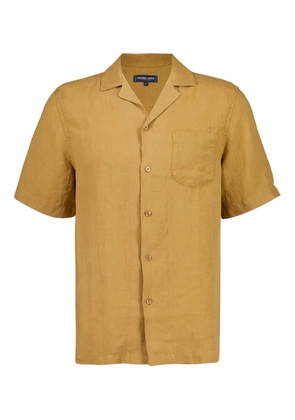 Frescobol Carioca short-sleeves button-up linen shirt - Neutrals