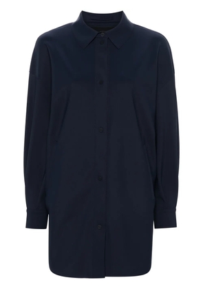 Herno logo-engraved shirt - Blue