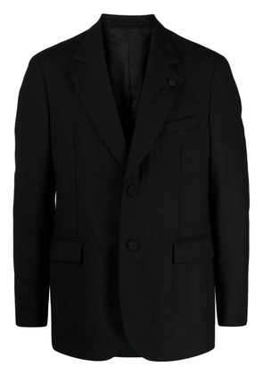 Lardini flower-charm single-breasted blazer - Black