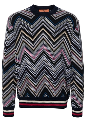 Missoni chevron-knit sweater - Blue