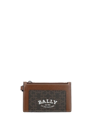 Bally logo print cardholder - Brown