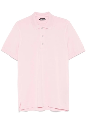 TOM FORD piqué-weave polo shirt - Pink