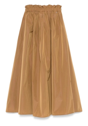 Herno elasticated-waistband maxi skirt - Brown