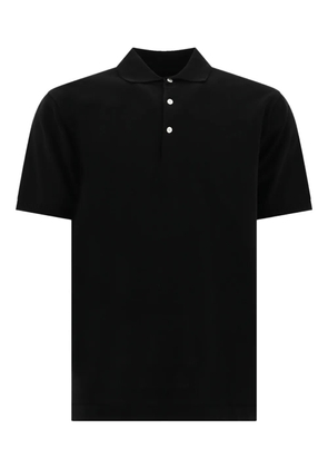 BEAMS PLUS short-sleeve cotton polo shirt - Black