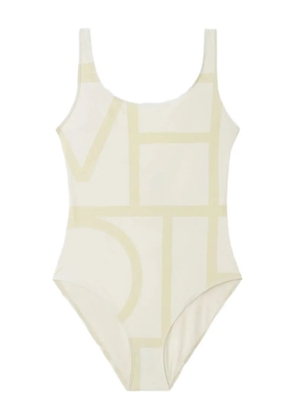 TOTEME geometric-print swimsuit - Neutrals