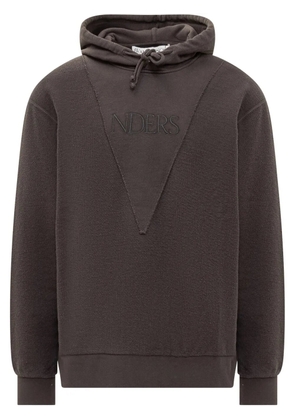 JW Anderson logo-embroidered hoodie - Grey