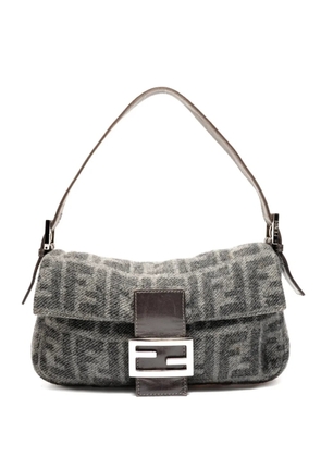 Fendi Pre-Owned 2000s patterned wool shoulderbag - Grey