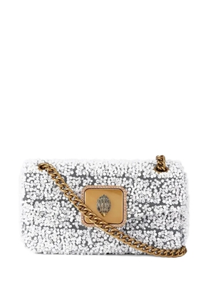 Kurt Geiger London mini Pilinco beaded eagle shoulder bag - White
