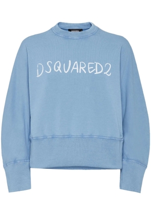 DSQUARED2 logo-print sweatshirt - Blue