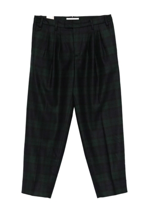 Briglia 1949 plaid pleated-front trousers - Blue