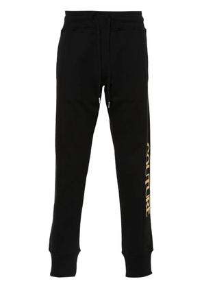 Versace Jeans Couture logo-print cotton track pants - Black