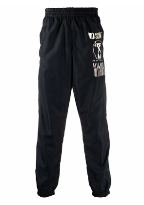 Moschino logo-print track pants - Black