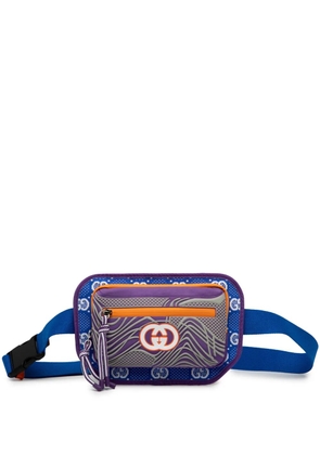 Gucci Pre-Owned 2016-2025 GG Nylon and Rubber belt bag - Blue