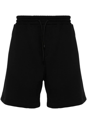 MSGM logo-print track shorts - Black