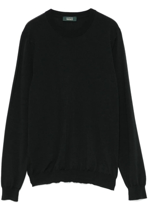 Zanone fine-knit sweater - Black