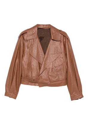 Salvatore Santoro leather jacket - Brown