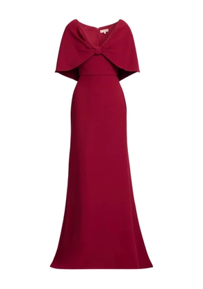 Elie Saab v-neck maxi dress - Red