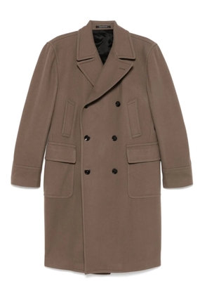 Tagliatore double-breasted coat - Brown