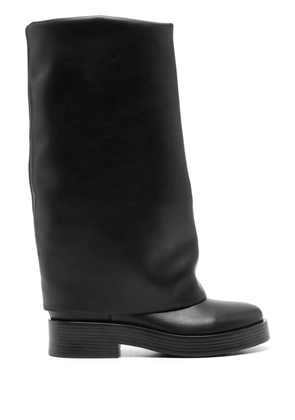 Casadei layered mid-calf boots - Black