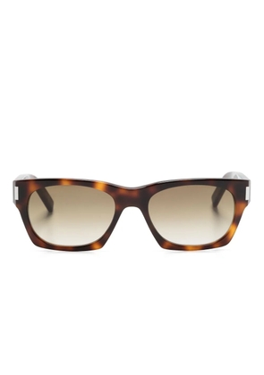 Saint Laurent Eyewear 402 rectangle-frame sunglasses - Brown