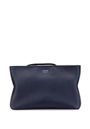 Ferragamo Pre-Owned 2000-2025 Leather Soft Pouch clutch bag - Blue