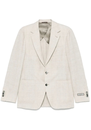 Canali single-breasted blazer - Neutrals