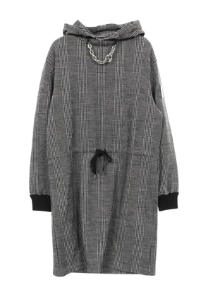 Louis Vuitton Pre-Owned Prince of Wales hooded dress - Grey