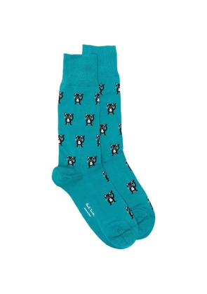 Paul Smith Miro cat socks - Blue