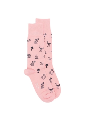 Paul Smith Ostrich socks - Pink