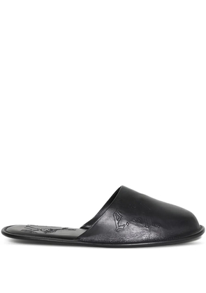 Enfants Riches Déprimés Hotel leather mules - Black