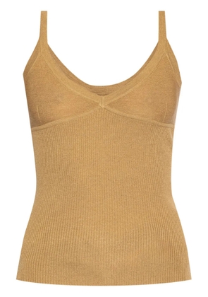 Max Mara sleeveless knitted top - Brown