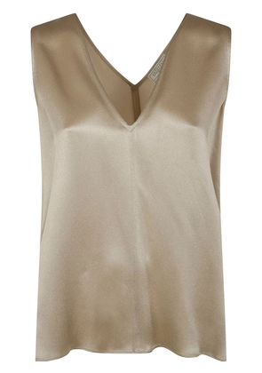 Antonelli satin-finish top - Neutrals