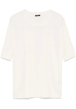 JOSEPH ribbed-knit T-shirt - White