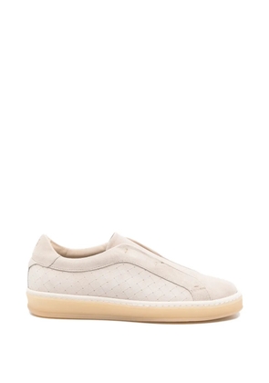 Eleventy quilted leather sneakers - Neutrals
