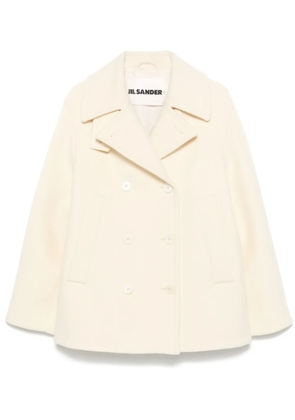Jil Sander double-breasted wool peacoat - Neutrals