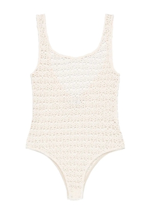 Alysi Macramé bodysuit - Neutrals