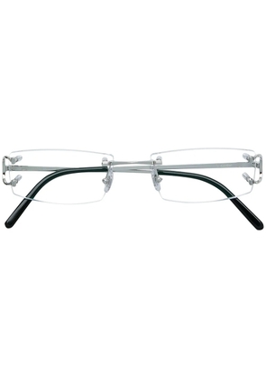 Cartier Eyewear frameless square glasses - Metallic