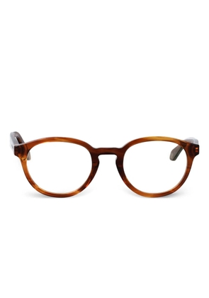 Giorgio Armani round-frame glasses - Brown