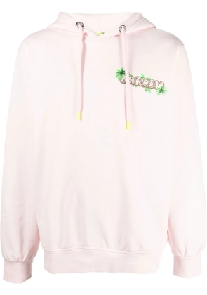 BARROW graphic-print pullover hoodie - Pink