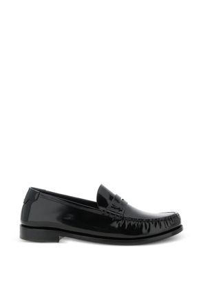 Saint Laurent logo-detail loafers - Black