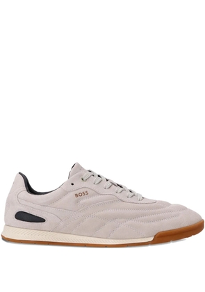 BOSS suede-panelled sneakers - Neutrals