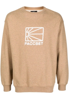 RASSVET logo-motif cotton sweatshirt - Brown