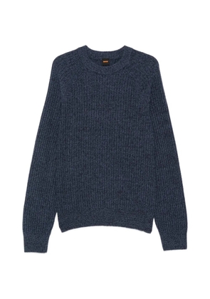 BOSS textured sweater - Blue