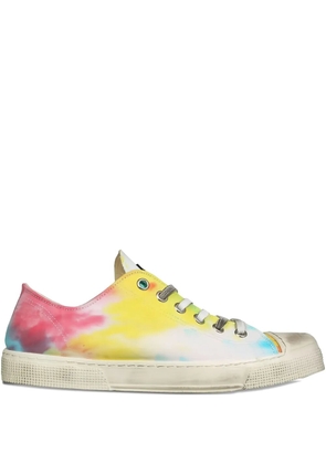 METAL GIENCHI x Jean Michel tie-dye sneakers - Yellow