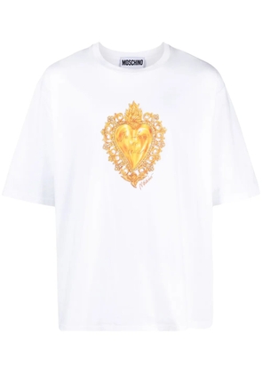 Moschino graphic-print cotton T-shirt - White