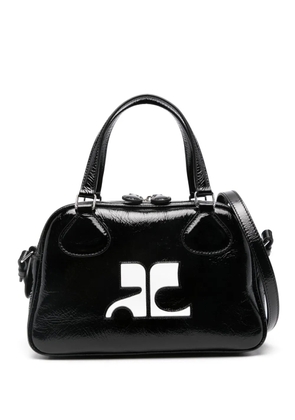 Courrèges Reedition Bowling leather bag - Black