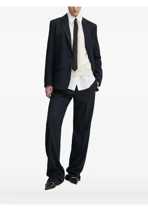 HUGO pinstripe buttoned suit jacket - Black